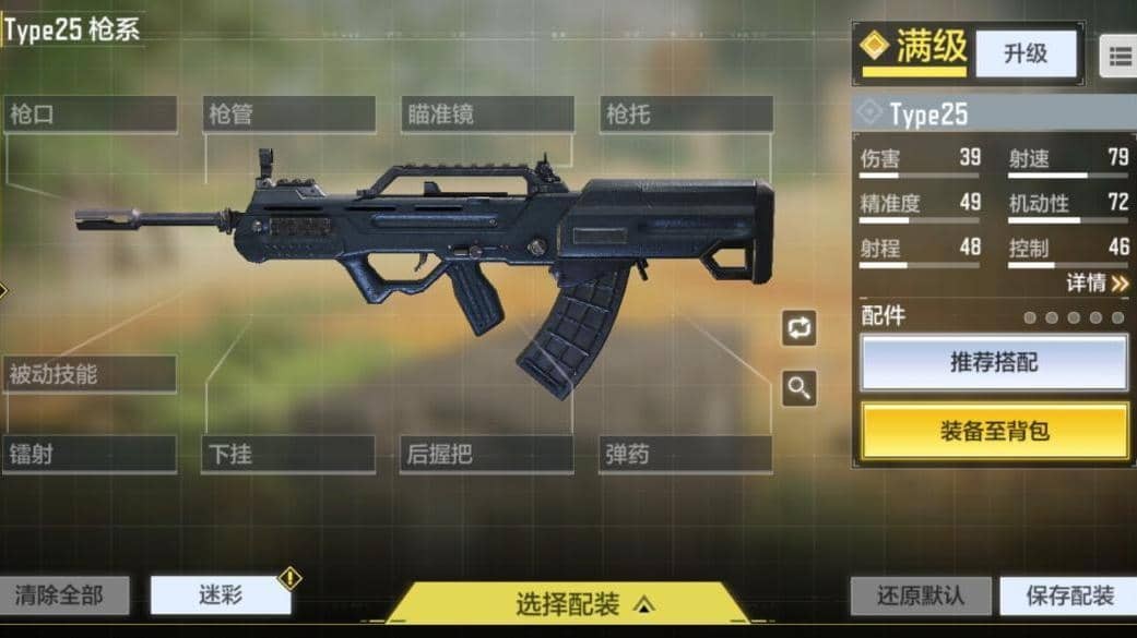使命召唤步枪推荐 国产神枪Type25配件强度评测